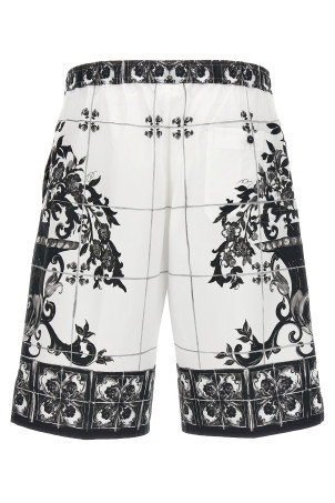 Бермуды с принтом «Майолика» Черно-серые GV37ATHH5ECI33TN Бермуды с принтом «Майолика» Черно-серые GV37ATHH5ECI33TN