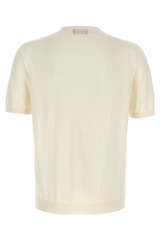Knitted T-shirt Beige Knitted T-shirt Beige