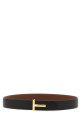 Ремінь з двосторонньою пряжкою з логотипом, різнокольоровий TOM FORD TB178LCL236G3BN40
