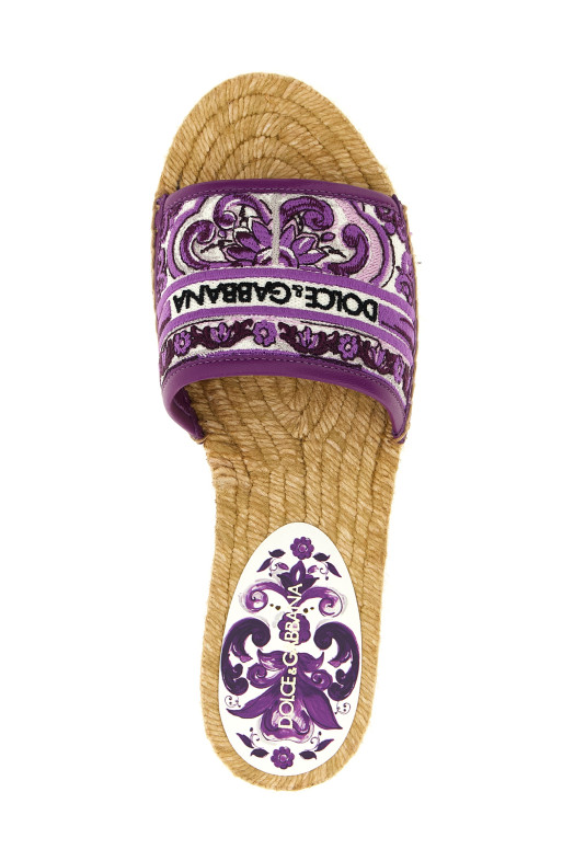 Вышитые эспадрильи Purple DOLCE & GABBANA CE0148AV804I03TN