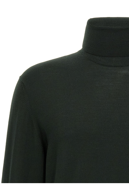 Вязаный свитер с высоким воротником Зеленый ZANONE 810195Z0290N0049