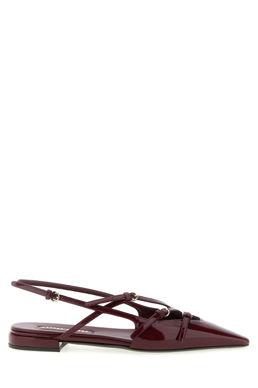 Ремешки с застежкой-слингбэк, бордо MIU MIU 5F476EF010069F0D27