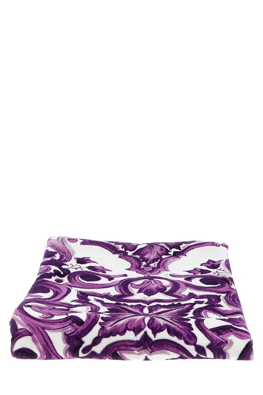 Beach towel 'Maiolica' print Multicolor