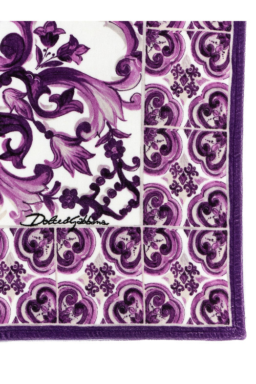 Beach towel 'Maiolica' print Multicolor