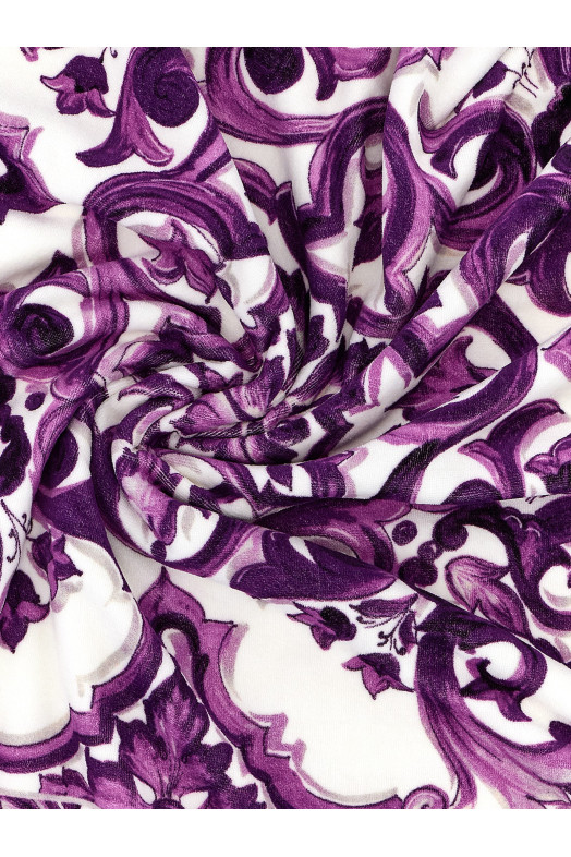 Beach towel 'Maiolica' print Multicolor