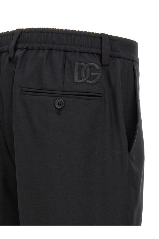 Logo embroidery pants Black Logo embroidery pants Black