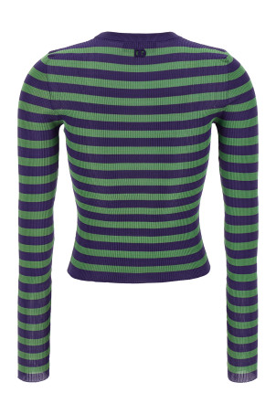 Свитер из вискозы в полоску, разноцветный DOLCE & GABBANA FXXA9ZJAIRRV9644 Свитер из вискозы в полоску, разноцветный DOLCE & GABBANA FXXA9ZJAIRRV9644