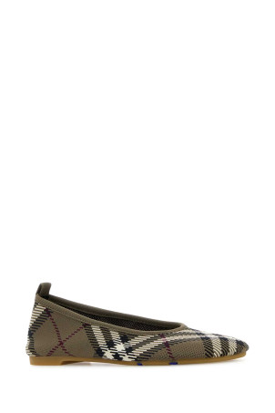 Embroidered canvas ballerinas BURBERRY (8101054)