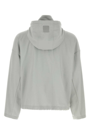 Світло-сіра твілова куртка LOEWE (H526Y02WCO)