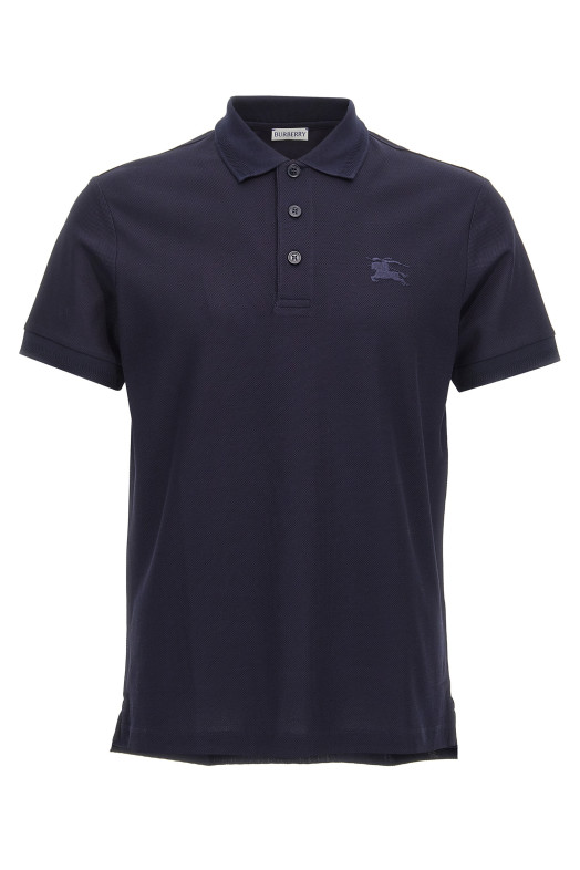 Поло з вишитим логотипом Синій BURBERRY 8099165COALBLUE Поло з вишитим логотипом Синій BURBERRY 8099165COALBLUE