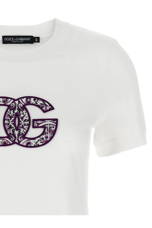 Футболка с логотипом «Maiolica» Белая F8N08ZGDC6UW0800 Футболка с логотипом «Maiolica» Белая F8N08ZGDC6UW0800