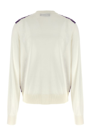 'Maiolica' print cardigan Purple