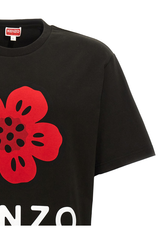 Футболка «Stampa fiore» Черная FE65TS4754SO99J