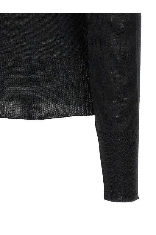 Свитер с кружевом Черный ERMANNO SCERVINO D475M319APTQN95708 Свитер с кружевом Черный ERMANNO SCERVINO D475M319APTQN95708