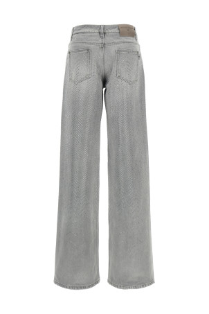 Джинси зі стразами Сірі ERMANNO SCERVINO D477P367CTGFV44103 Джинси зі стразами Сірі ERMANNO SCERVINO D477P367CTGFV44103