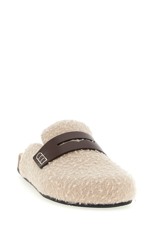 Мюлі «Felt Loafer» Бежеві LF0030FA0468132 Мюлі «Felt Loafer» Бежеві LF0030FA0468132