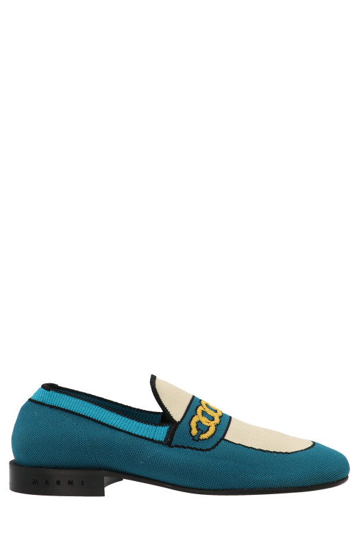 Graphic loafers Blue