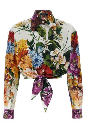 Сорочка з квітковим принтом, різнокольорова DOLCE & GABBANA F5P61THS5TRHA5PC Сорочка з квітковим принтом, різнокольорова DOLCE & GABBANA F5P61THS5TRHA5PC
