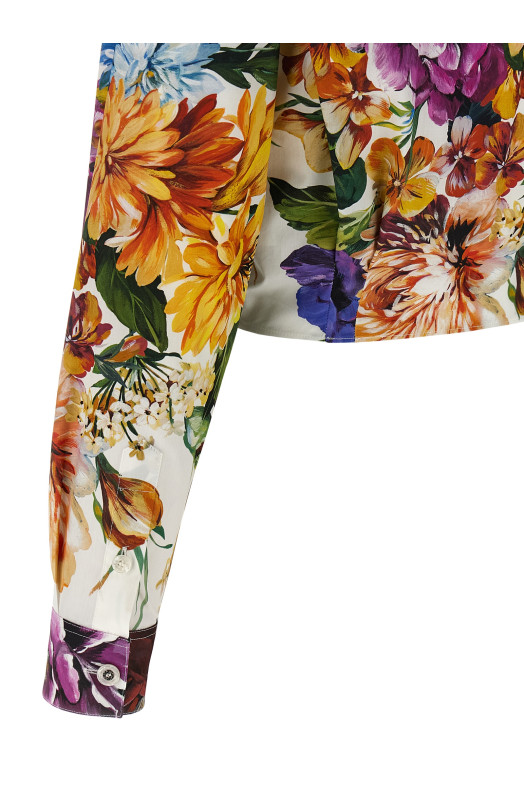 Floral crop shirt Multicolor Floral crop shirt Multicolor
