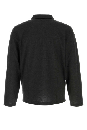 Поло з суміші графітової бавовни SALVATORE FERRAGAMO (144741786358)