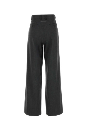 Dark grey stretch twill pant MM6 MAISON MARGIELA (S52KA0538S47848)