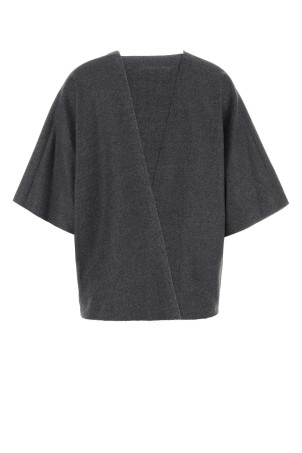 Темно-серый шерстяной топ MM6 MAISON MARGIELA (S52NF0016M35466) Темно-серый шерстяной топ MM6 MAISON MARGIELA (S52NF0016M35466)