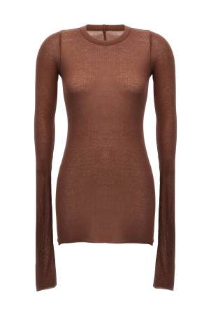 Футболка RICK OWENS 'Rib Ls T' Розовый RP02E4202RC13 Футболка RICK OWENS 'Rib Ls T' Розовый RP02E4202RC13