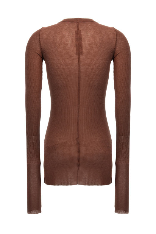Футболка RICK OWENS 'Rib Ls T' Розовый RP02E4202RC13 Футболка RICK OWENS 'Rib Ls T' Розовый RP02E4202RC13