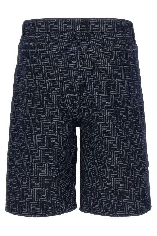 Джинсы Bermuda Jacquard FF Blue FENDI FLP369AUX4F0BUZ Джинсы Bermuda Jacquard FF Blue FENDI FLP369AUX4F0BUZ