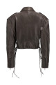'19' biker jacket Brown
