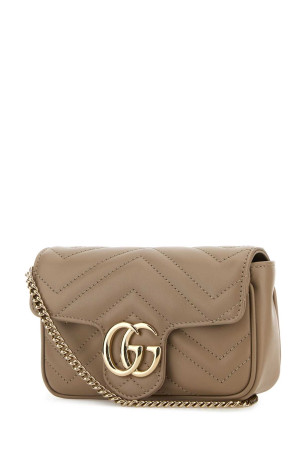 Міні-клатч Marmont з шкіри капучино GUCCI (476433DTDHD) Міні-клатч Marmont з шкіри капучино GUCCI (476433DTDHD)