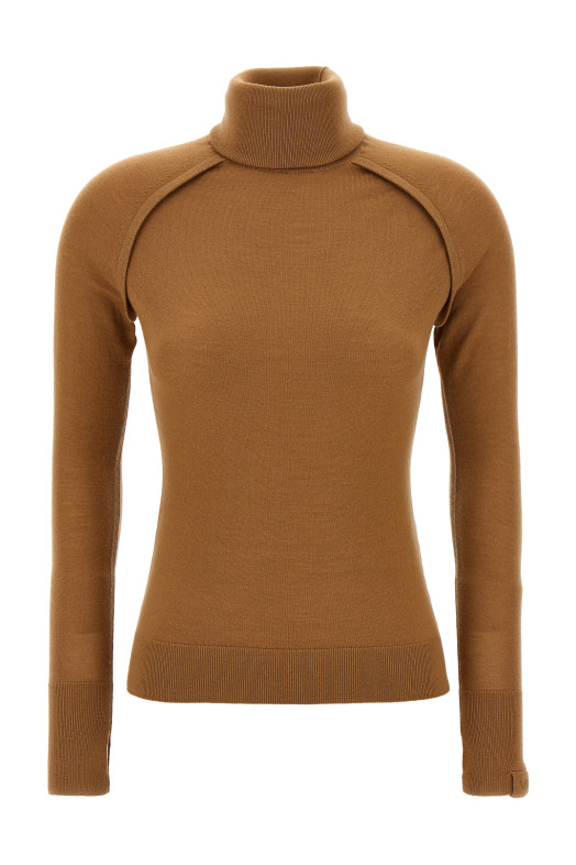 'Piping' sweater Beige