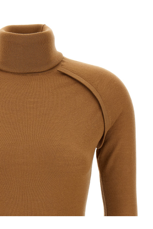 'Piping' sweater Beige
