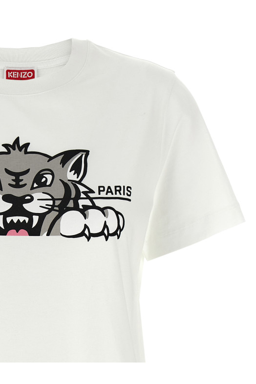 'Happy Tiger' T-shirt White 'Happy Tiger' T-shirt White