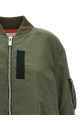 Nylon bomber jacket Green
