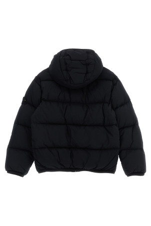 Логотип на капюшоні куртки-пуховика Чорний STONE ISLAND JUNIOR K2S164100017S0028V0029 Логотип на капюшоні куртки-пуховика Чорний STONE ISLAND JUNIOR K2S164100017S0028V0029