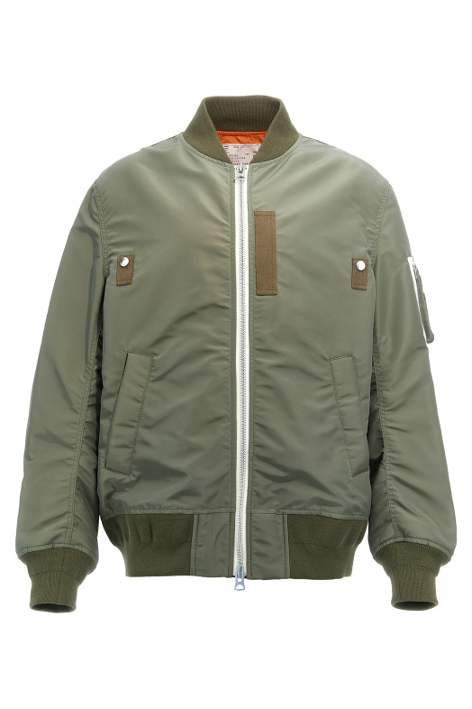 Nylon bomber jacket Green Nylon bomber jacket Green