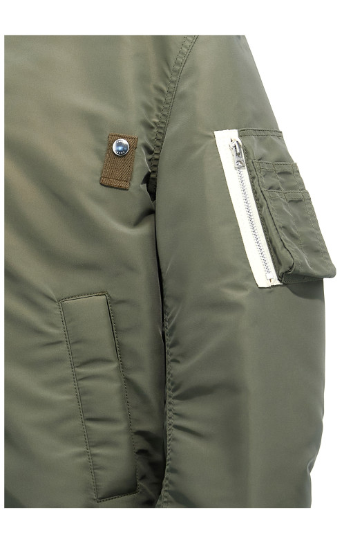 Nylon bomber jacket Green Nylon bomber jacket Green