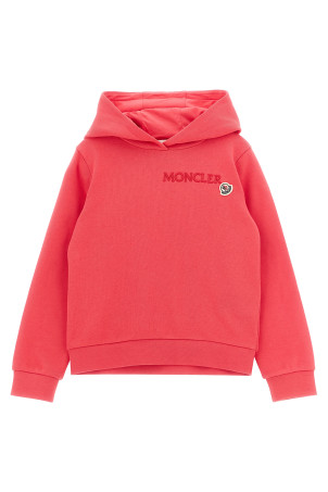Толстовка с вышитым логотипом Розовый MONCLER ENFANT K29548G00015899PS556 Толстовка с вышитым логотипом Розовый MONCLER ENFANT K29548G00015899PS556