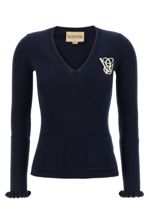 Valentino Garavani embroidery sweater Blue Valentino Garavani embroidery sweater Blue