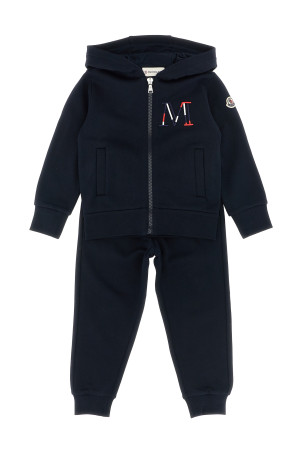 Світшот з вишитим логотипом + джоггери Синій MONCLER ENFANT K29548M00005899PS778 Світшот з вишитим логотипом + джоггери Синій MONCLER ENFANT K29548M00005899PS778
