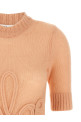 Свитер с вышитым логотипом Розовый CHLOÉ CH25UMP2674081L Свитер с вышитым логотипом Розовый CHLOÉ CH25UMP2674081L
