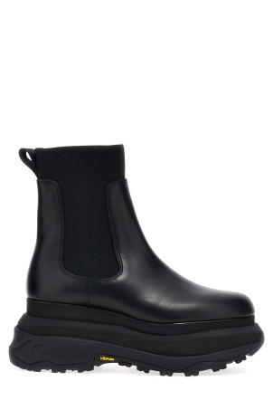 Черевики з шкіри Chelsea Чорні SACAI SCW258001 Черевики з шкіри Chelsea Чорні SACAI SCW258001