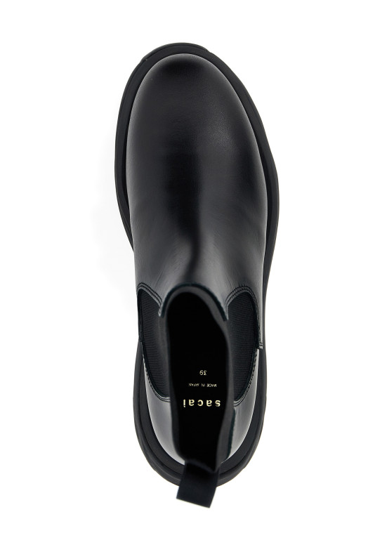 Chelsea leather ankle boots Black