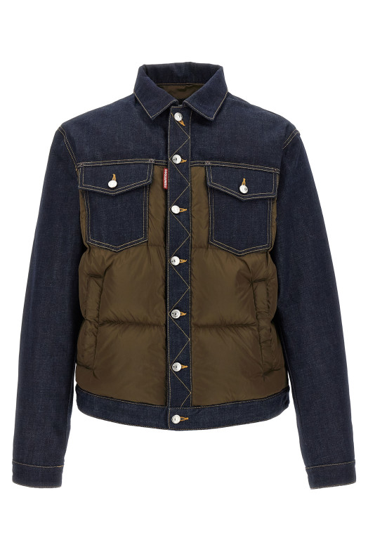 Куртка «гибридные джинсы-пуховик» Разноцветная S74AM1610D30011961 Куртка «гибридные джинсы-пуховик» Разноцветная S74AM1610D30011961