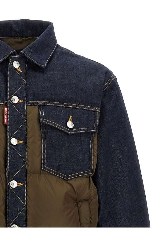 Куртка «гибридные джинсы-пуховик» Разноцветная S74AM1610D30011961 Куртка «гибридные джинсы-пуховик» Разноцветная S74AM1610D30011961