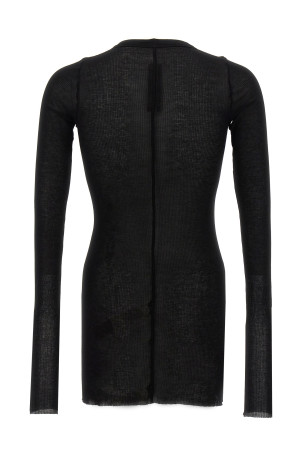 Футболка RICK OWENS 'Rib LS T' Черная RU02E1250RC09 Футболка RICK OWENS 'Rib LS T' Черная RU02E1250RC09