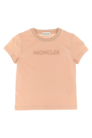 Футболка з вишитим логотипом Рожева MONCLER ENFANT K29548C0001689AT9516 Футболка з вишитим логотипом Рожева MONCLER ENFANT K29548C0001689AT9516