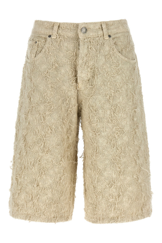 'Becky fur denim' jeans Beige