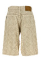 'Becky fur denim' jeans Beige